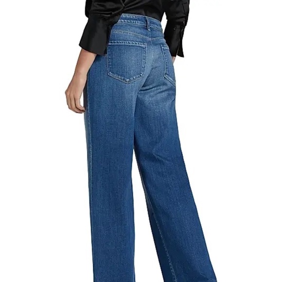 L'AGENCE Paris Joanne Jeans Low-rise Wide Leg in Palermo wash Size 28 New w Tag - Picture 4 of 8